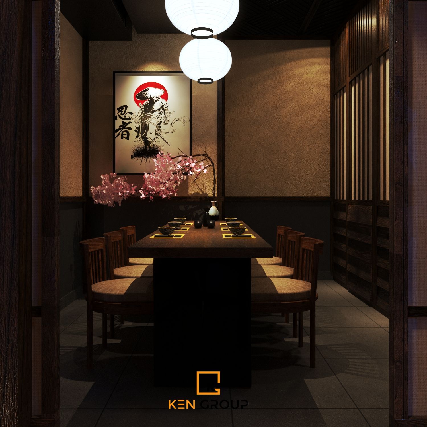 thiết kế nhà hàng The Sake